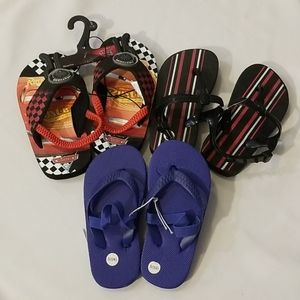Toddler Boy's Flip Flops Bundle of 3